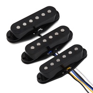 FLEOR | FLEOR Set of Flat Top Alnico 5 ST Guitar Pickups Set Single Coil Neck Middle Bridge Pickups