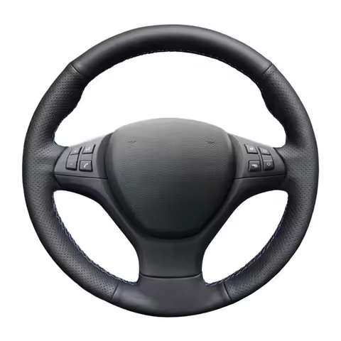 Anti-Slip Car Steering Wheel Cover Artificial Leather For BMW M Sport X5 E70 M50d 2006-2013 X6 E71 2