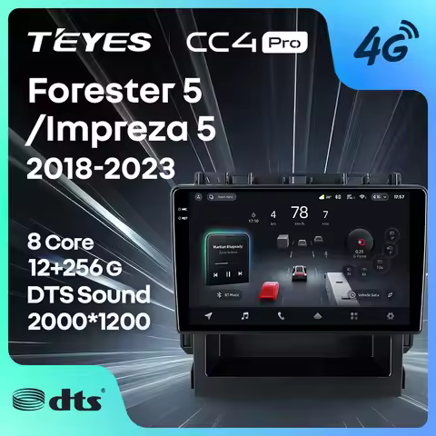 TEYES CC4 PRO For Subaru Forester 5 Impreza 5 2018 - 2023 CarPlay Radio Multimedia Stereo Car play A