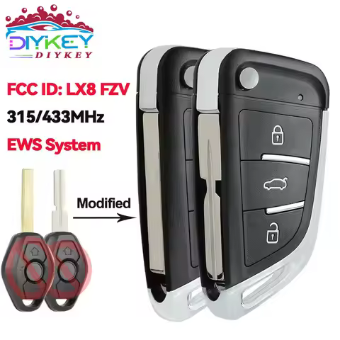 DIYKEY Modified 315/433MHz ID44 EWS System For BMW E36 E38 E39 E46 E53 E60 E61 E81 X3 X5 Z3 Z4 LX8 F