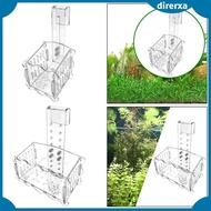 [Direrxa] Aquarium Planter Cup Clear Plants Cultivation Pot Plant Stand Plant Pot