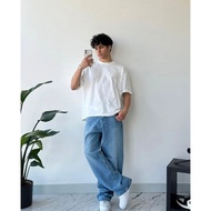 (UNISEX) - Men's & women's long jeans, bggy pants straight baggy pants