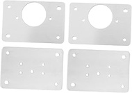 DOITOOL 4pcs Mounting Plate Hidden Hinges Mending Plates for Trusses Soft Close Hinges Self Closing Hinges Mending Brace Strap Hinges Metal Cabinet Hinge Stainless Steel Household Cupboard