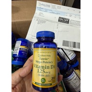 Vitamin D3 5000 IU 200 tablets Puritan Pride USA