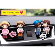 Love Couple decorations car perfume clip car interior air Vent aircon decoration