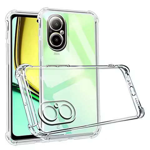 Shockproof Phone Case for Realme C67 4G Transparent Clear Silicone Soft TPU C55 C53 C51 C35 C33 2023