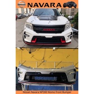 Nissan Navara np300 Nismo front bumper with led daylight no paint navara bumper np300 bumper grill 4