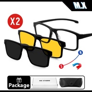 【L store】 Magnetic SUNGLASSES MX STUDIO-GABY Clip Eyeglasses Magnetic Sleeve  Polarized eyewear UV P