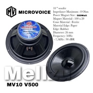 Speaker Component MicroVoice MV10 V500 Components 10 inch