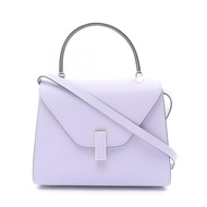 【二手】Valextra Mini Iside 兩用手提包 WBES0036028 淺紫色皮革 Mini Iside 女士二手 A