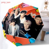 8pc BTS Vibes Umbrella Perfect for Fans and Style Enthusiasts Automatic folding umbrella d4