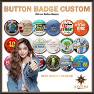 AKSARA MALAYA Button Badge Murah Custom Design [FAST PRINT] No Minimum Order Quantity