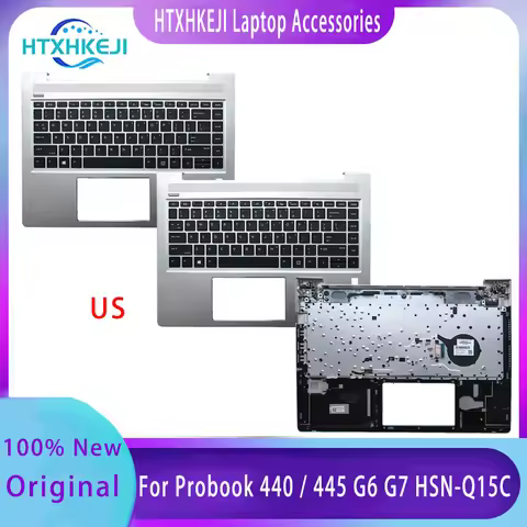 New For HP Probook 440 445 G6 G7;Optional Laptop English Keyboard Repair Accessories With Or Without