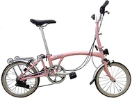 3Sixty 6 Speed Korea Trifold Foldable Bike Bicycle 360 Brompton Pikes, 16", 2 Years on Frame and 1 Year on Parts Warranty, Glitter Pink, Electro Bronze, Oil Slick