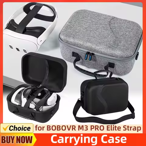 Carrying Case Compatible with Meta Quest 3 Large Capacity Storage Case Compatible with BOBOVR M3 PRO