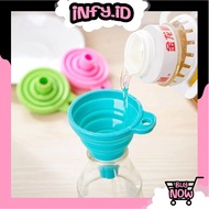 INFY - PORTABLE FOLDABLE SILICONE FUNNEL / SILICONE WATER FUNNEL / MULTIPURPOSE OIL FUNNEL SILICONE 