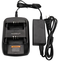 GoodQbuy Ni-MH Ni-CD Li-ion Battery 2 Way Rapid Desktop Charger is Compatible with Motorola Radios G