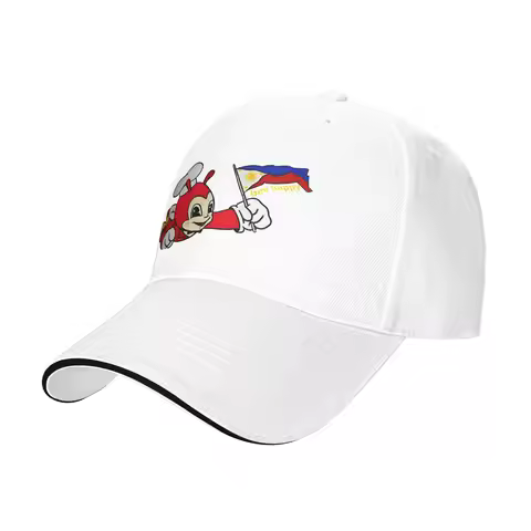 Jollibee Bee Happy Philippine Flag Sticker Baseball Cap Trucker Hat Summer Dropshipping Men Adult St