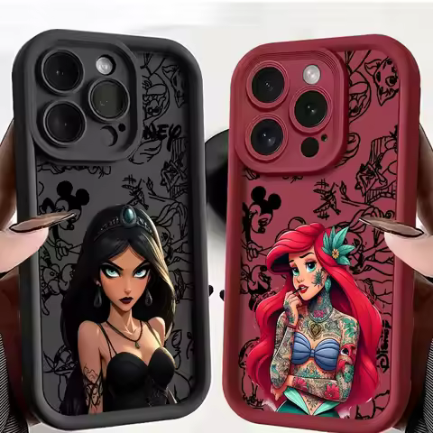 Tattoo Ariel Princess Phone Case for Huawei P50 Honor X7d X9d 400 300 200 X8B X8C X9b 90 Magic8 Magi