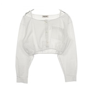 【二手】Miu Miu 露臍短襯衫，純棉，短上衣，女款，二手