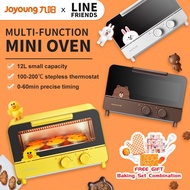 【Line Friends】12L Electric Oven Co-branded Joyoung Household Small Mechanical Oven Multifunctional Mini Baking Cake Oven