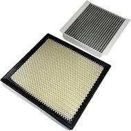 Engine & Cabin Air Filter Fit for 2020-2024 Ford F-250 F-350 F-450 F-550 6.2L 6.8L 7.3L Replace LC3Z