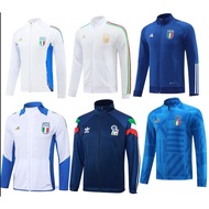 2024-25 Italy Football Jacket Half Zip Long Sleeve Autumn/Winter Training Jacket