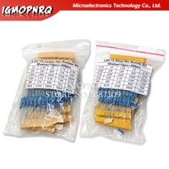 150PCS 300PCS 1/4W 1/2W 1W 2W 3W Resistance 1% Metal Film Resistor Assortment Kit Set 30Values Each 