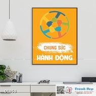 Motivational painting for office decoration - General action - DL068