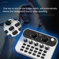 Live Sound Card Mic Echo Knob Funny Sound Effects Voice Changer External Live Broadcasting Singing A