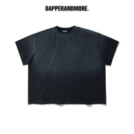 DAPPERANDMORE Washed Boxy T-Shirt 100% Cotton 300GSM - Black/Brown/White - Boxy T-Shirt