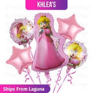 Princess Peach Super Mario Birthday Party Theme Balloon Set 5pcs/set