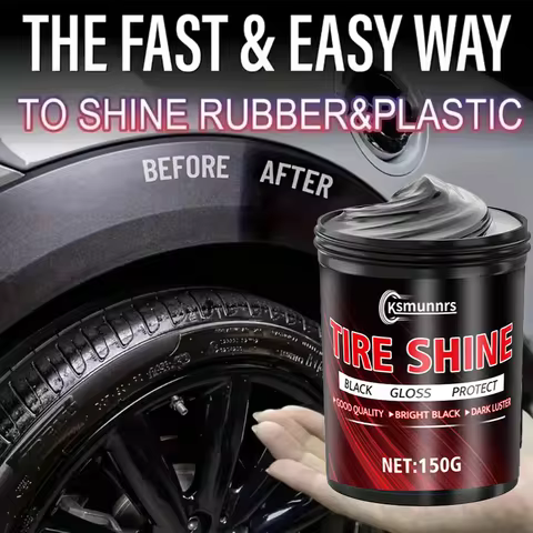 Tire Coating Wax Car Tire Retreading and Film Plating Cream Tire Shine Coating Wax Auto Rubber Parts