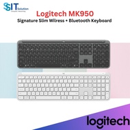 Logitech K950 Signature Slim Wireless Keyboard, Sleek Design, Switch Typing Between Devices, Quiet T
