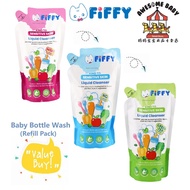 Fiffy Baby Bottle Wash Liquid Cleanser 600ml Refill (new packing)