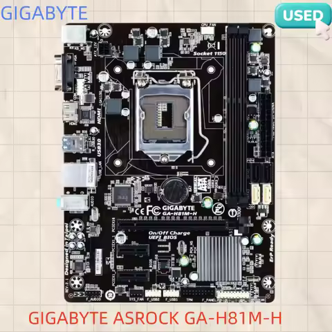 GIGABYTE ASROCK GA-H81M-H Motherboard Intel H81 LGA 1150 DDR3 16 GB Micro ATX support 4770 4570 4340