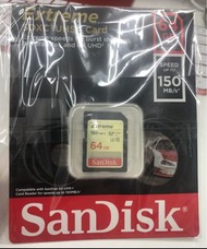 SanDisk 64GB 150mb/s Extreme SDXC Card 記憶卡 (SDSDXV6-64GB)