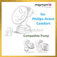 Flange Kit for Philips Avent Comfort Breastpump Flange Valve Tube Massage Pad Suction Membrane Cap