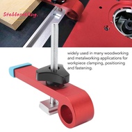 STABLESELLING T Track Clamps Kit, Red Aluminum Alloy T Track Clamp, Accessories T Slots Adjustable T