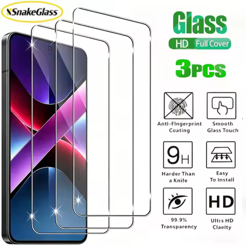 3Pcs Full Cover Screen Protector For Poco F8 F7 Ultra Poco X8 X6 Pro HD Film For Xiaomi Poco F7 F5 P