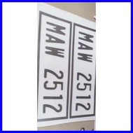 ✷ ♥ ▨ Multicab, Plate Number Side Marking Sticker Decals Durable and High Quality