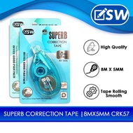 Superb Writer 8Mx5mm Correction Tape [57K57] CR-K57