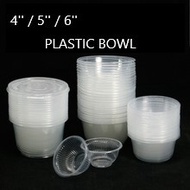 4''/5''/6'' inch mangkuk plastik disposable plastic bowl party bowl