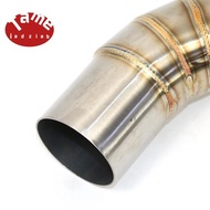 Slip on for  959 Panigale 60mm Motorcycle Exhaust Middle Link Pipe Escape Stainless Steel Muffler