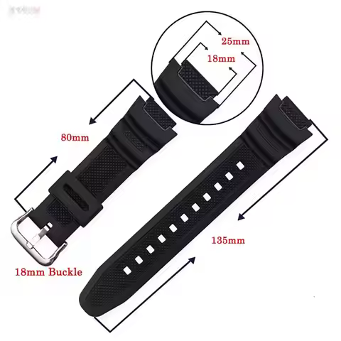 18mm Silicone Strap Band For casio AQS810W SGW300H MRW200H AEQ110W AE1000W WS200H W800H W216H W-215 