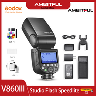 Godox V860III TTL HSS Speedlite 2.4G V860III-C อุปกรณ์เสริมไฟถ่ายรูป V860III-S สำหรับ Canon Sony Nik