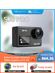 78 Fkwihiabm SJCAM เรือธง SJ8วิดีโอแอ็กชัน4K60FPS FHD 8 × ดิจิตอลซูม30ม. กันน้ำ5G WiFi 2.33 "หน้าจอส