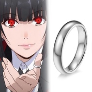 Anime KAKEGURUI Ring Jabami Yumeko Simplicity Stainless Steel Fashion Rings Cosplay Accessory