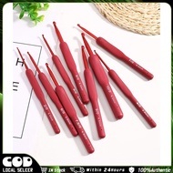 9Pcs Tulip Etimo Red Crochet Hook 2.0-6.0mm Anti Slipped Crochet Needle knitting needles set DIY Han