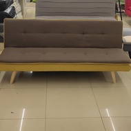 Sofa bed coklat kuning lorena informa